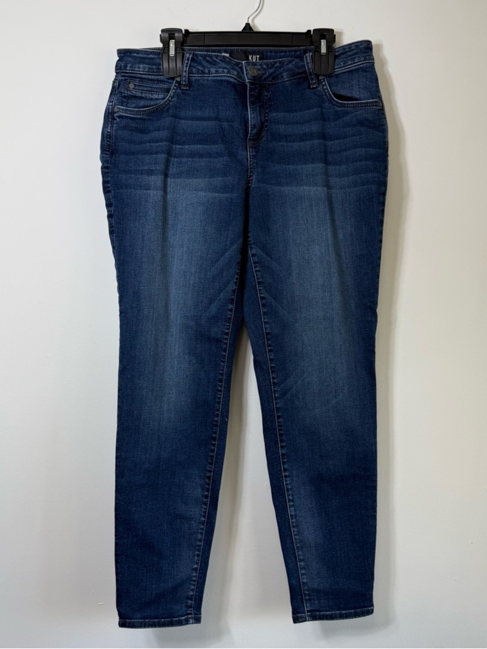 KUT from the Kloth Diana Skinny Jeans Dark Wash 14W Plus Size Stretch